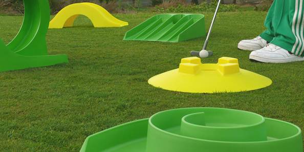 plastic mini golf set